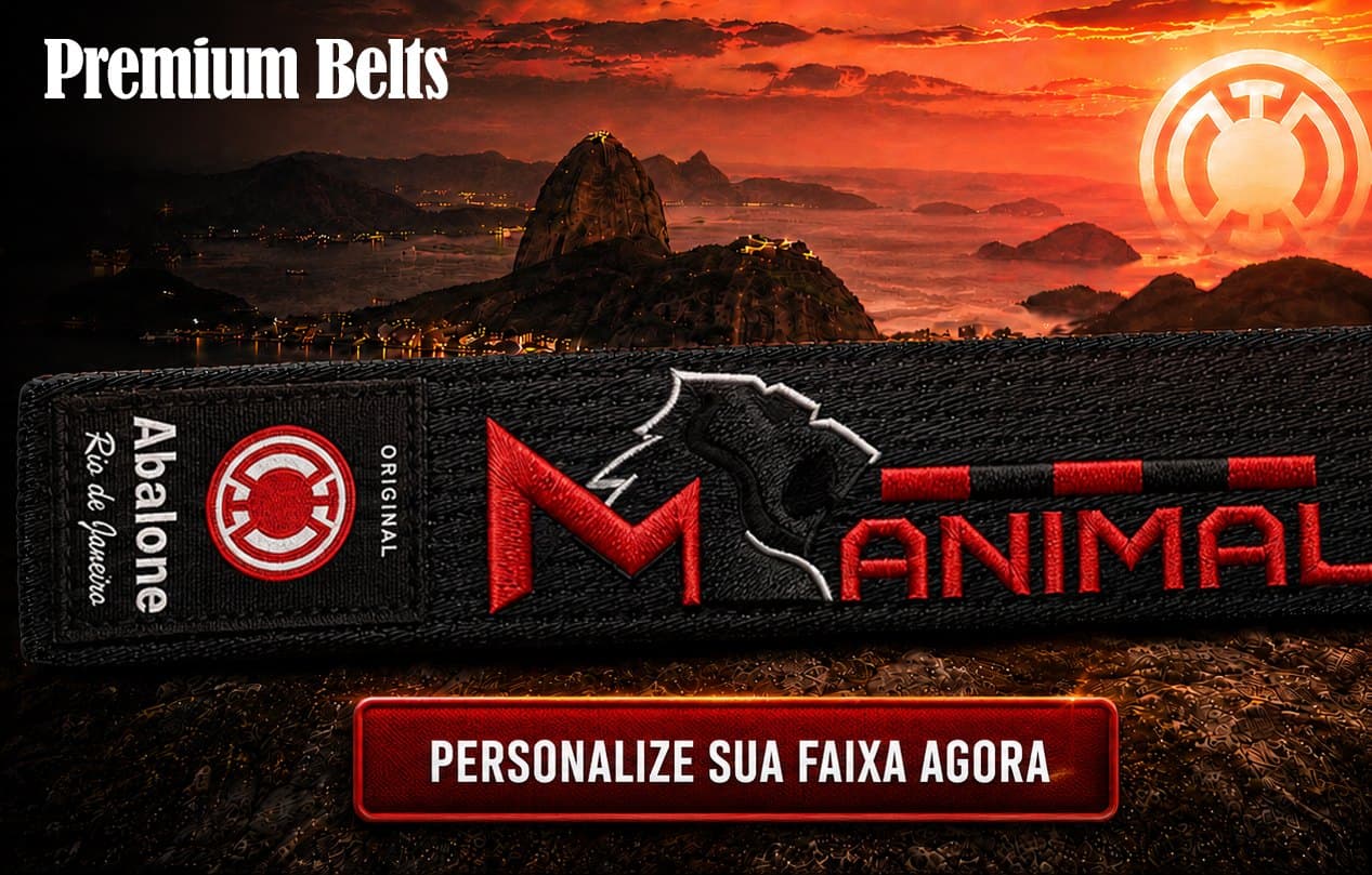 Faixa Abalone premium bordada — personalize a sua agora